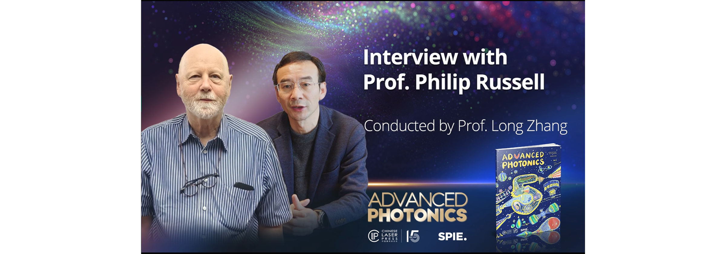 Three decades riding the photonic crystal fiber wave:  an interview with Prof. Philip Russell
